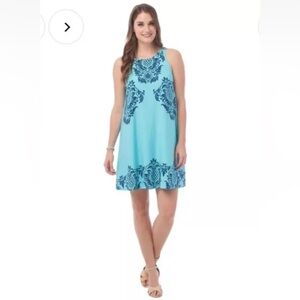 Southern Tide Peyton Swing Dress‎ in Charleston Filigre Womens Medium (778)